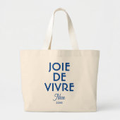 Joie de Vivre Nice Custom Year Frans Grote Tote Bag (Voorkant)