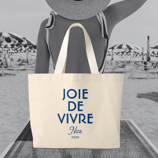 Joie de Vivre Nice Custom Year Frans Grote Tote Bag