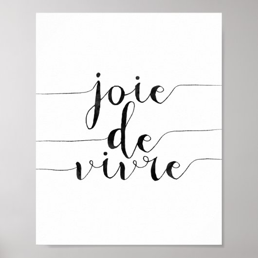 Joie De Vivre Poster (Voorkant)