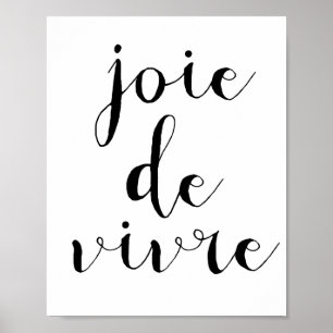 Joie de vivre poster