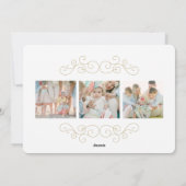 Joie Délicate | Carte de Vœux de Fêtes (Dos)