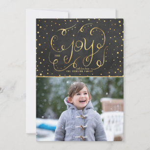 Joie éclatante Carte photo de vacances