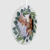 Joie Elegant Aquarelle hiver Foliage Wreath Photo (devant)