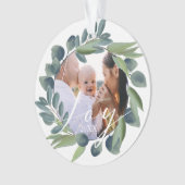 Joie Elegant Aquarelle hiver Foliage Wreath Photo (devant)