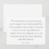 Joie et encouragement - Carte de voeux (Devant / Derrière)