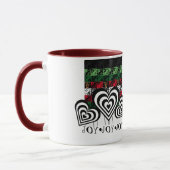 Joie et Jingle Holiday Monogram Mug vert (Gauche)