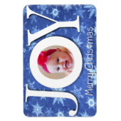 Joie et photo de neige Magnet Premium (Vertical)