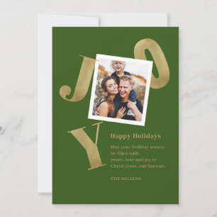 Joie Famille Photo Vacances Noël Carte Écriture