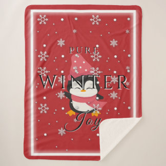 Joie hivernale pure avec couverture de Sherpa Peng