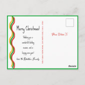 JOIE Joyeux Noël Bonne Année Photo Carte Postale (Dos)