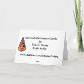 Joie musicale - carte de fin de année de guitare (Dos)