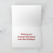 Joie musicale - carte de vacances de piano (Intérieur)