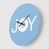 Joie Noël Bleu Grande horloge (Angle)