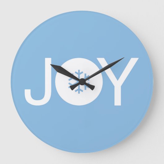 Joie Noël Bleu Grande horloge (Recto)