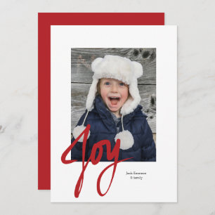 JOIE Noël Carte Appartement Photo Fête