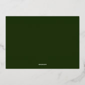 Joie Noël Grossesse Faire-part Or (Verso)