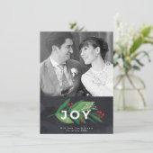 Joie Noël hiver carte photo (Debout devant)