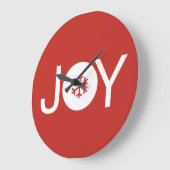Joie Noël Rouge Grande horloge (Angle)