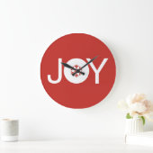 Joie Noël Rouge Grande horloge (Maison)