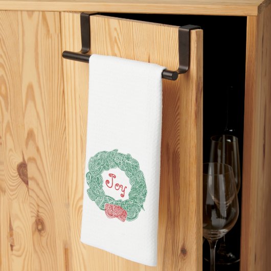 Joie Noël Serviette de cuisine (Pliage en tiers)