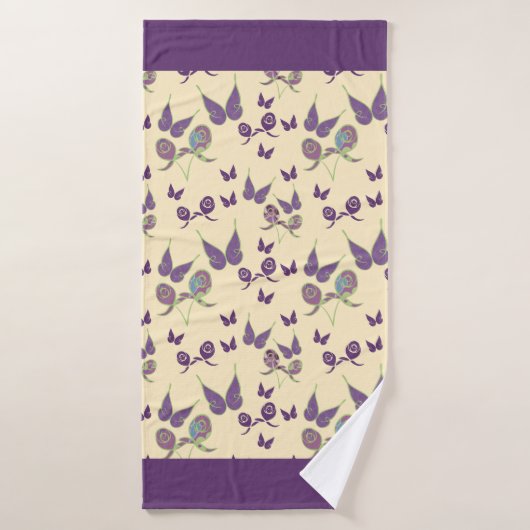 Joie Papillon dans Serviette de Bain Crème (Serviette de bain)
