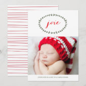 Joie Pure Carte de Noël Feestdagenkaart (Voorkant / Achterkant)