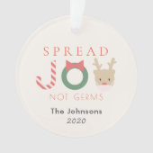 Joie Reindeer avec crème Masque Photo de vacances (devant)