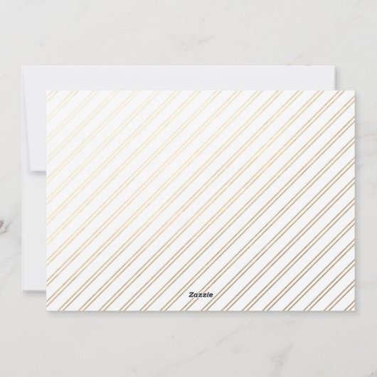 Joie Script Faux Foil Carte de Noël (Dos)