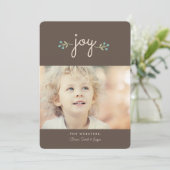 Joie simple Carte photo de vacances | Sable (Debout devant)