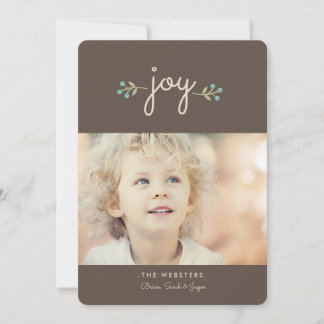 Joie simple Carte photo de vacances | Sable