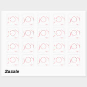 Joie simple - Sticker Carré (Feuille)