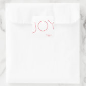 Joie simple - Sticker Carré (Sac)