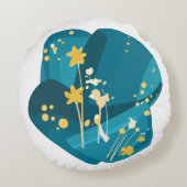 Joie (Splinters gelach) - Laughing Out Loud Rond Kussen (Achterkant)