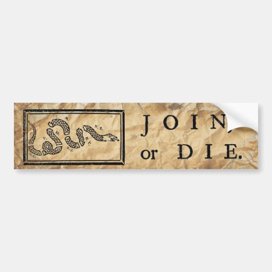 Join of Die Bumpersticker (Voorkant)