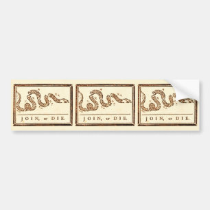 Join of Die Bumpersticker