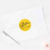 Join of Die - Libertarian Ronde Sticker (Envelop)