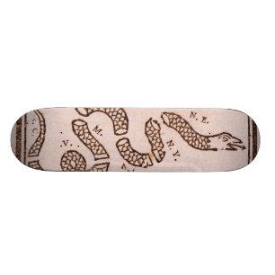 Join of Die ORIGINAL Benjamin Franklin Cartoon Skateboard