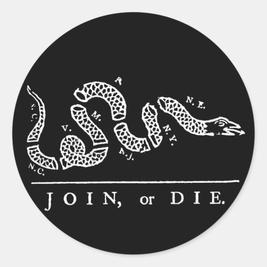 Join of Die Ronde Sticker (Voorkant)