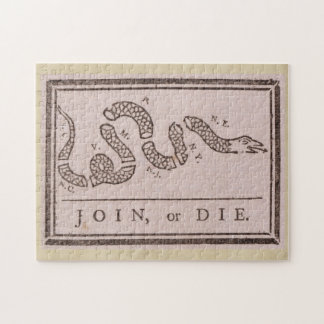 Join or Die by Benjamin Franklin Legpuzzel