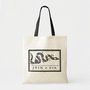 Join or Die Cartoon, 1754 Tote Bag