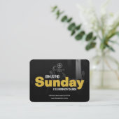 Join Us Church Invitation Calling Card Template (Debout devant)