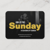 Join Us Church Invitation Calling Card Template (Devant)