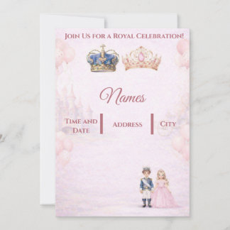 Join us for a Royal Celebration Birthday Invites Kaart