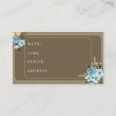 Join Us For our Wedding Celebration! Visitekaartje (Achterkant)