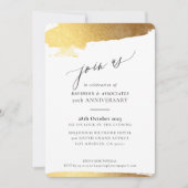 JOIN US kalligrafie stijlvolle formele gouden rand Kaart (Voorkant)