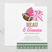 Joint Combined Birthday Party Invitation Boy Girl Kaart (Voorkant / Achterkant)