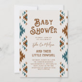 Joint Cowgirl Baby Shower Invitations (Devant)