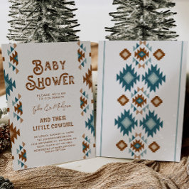 Joint Cowgirl Baby Shower Invitations Kaart