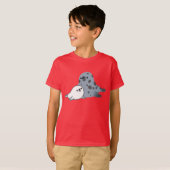 Joint de mère de bande dessinée et T-shirt mignons (Devant entier)