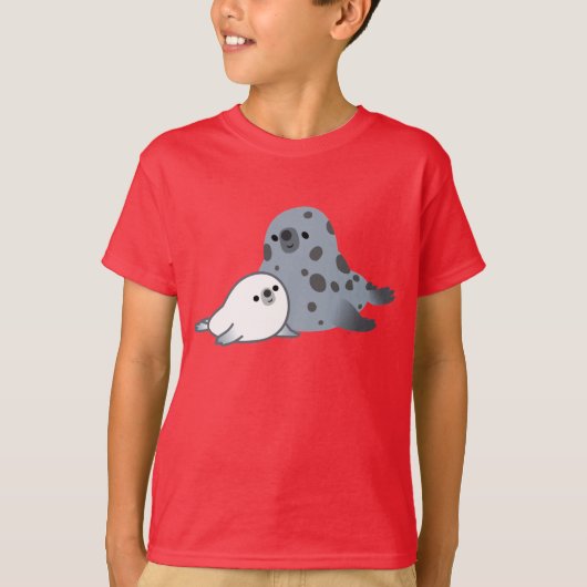 Joint de mère de bande dessinée et T-shirt mignons (Devant)